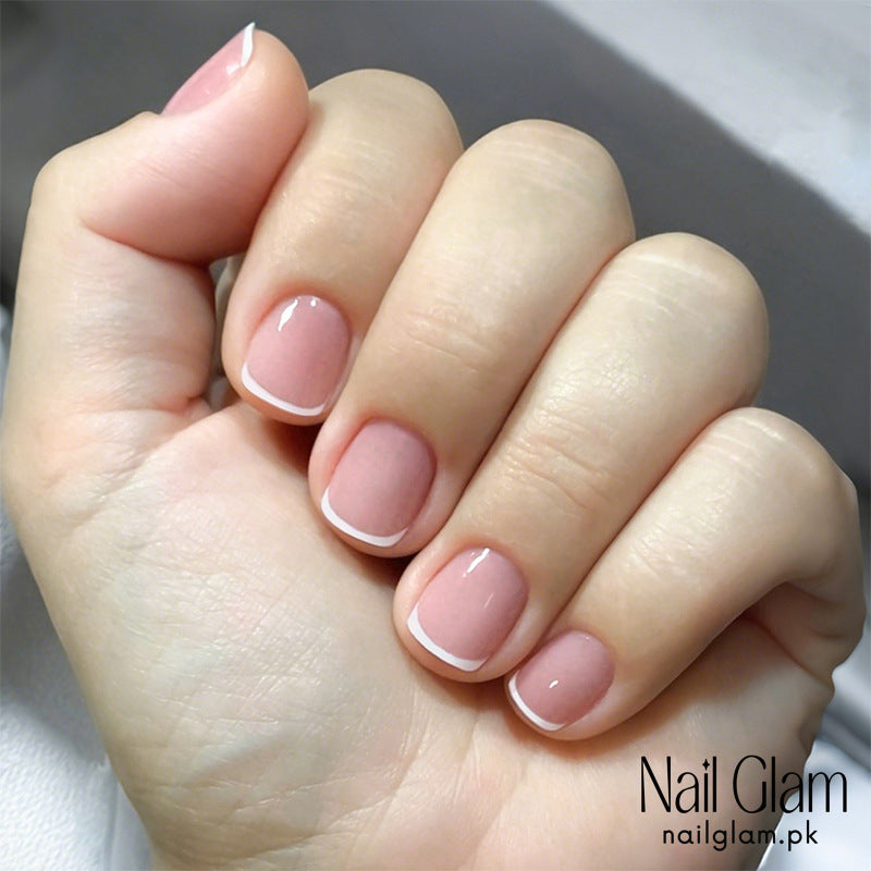 Nail Glam 494 - Nude Pink Harmony (24Pcs) - Application Kit Included
