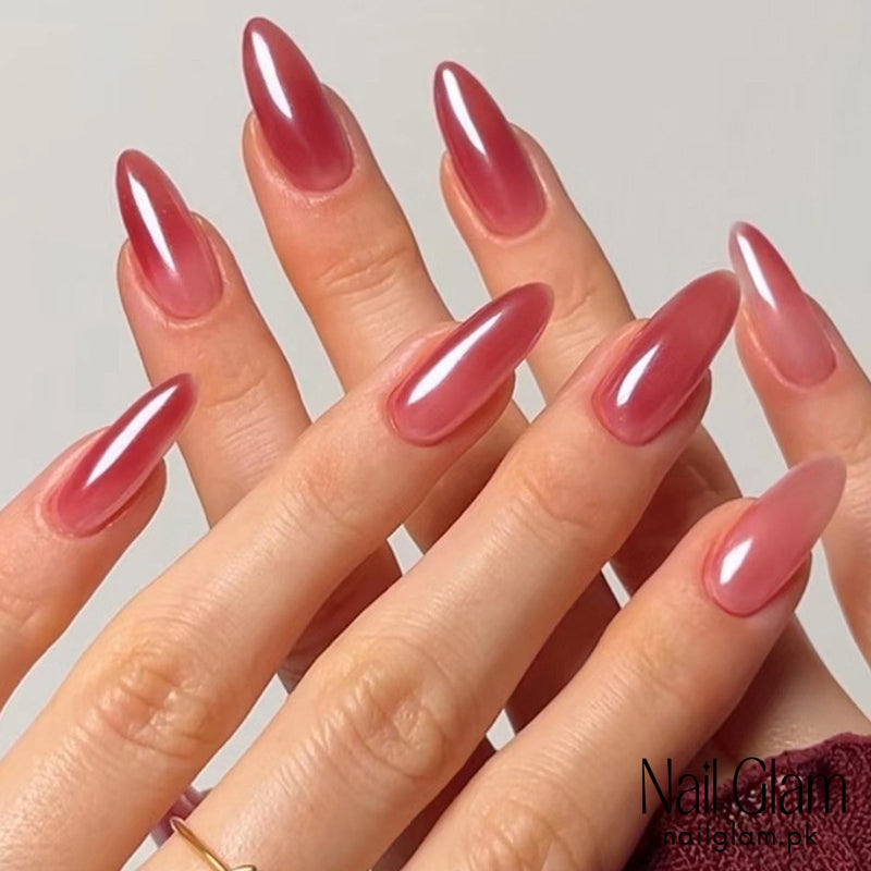 Nail Glam 542 - Pink Gradient (24Pcs) - Application Kit Included
