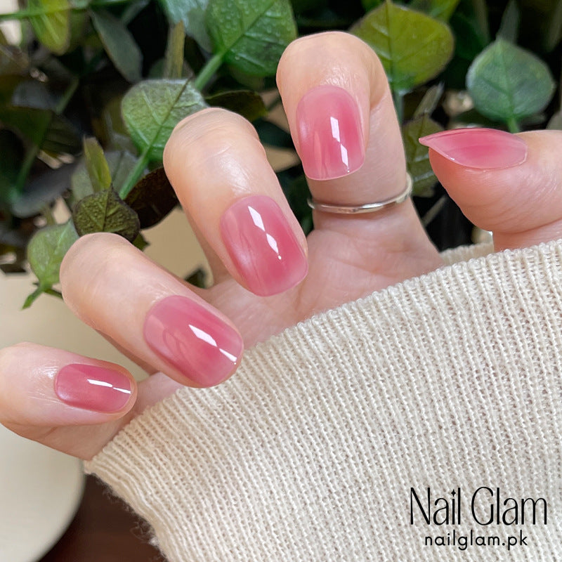 Nail Glam 557 - Pink Opal (30Pcs) - Application Kit Included