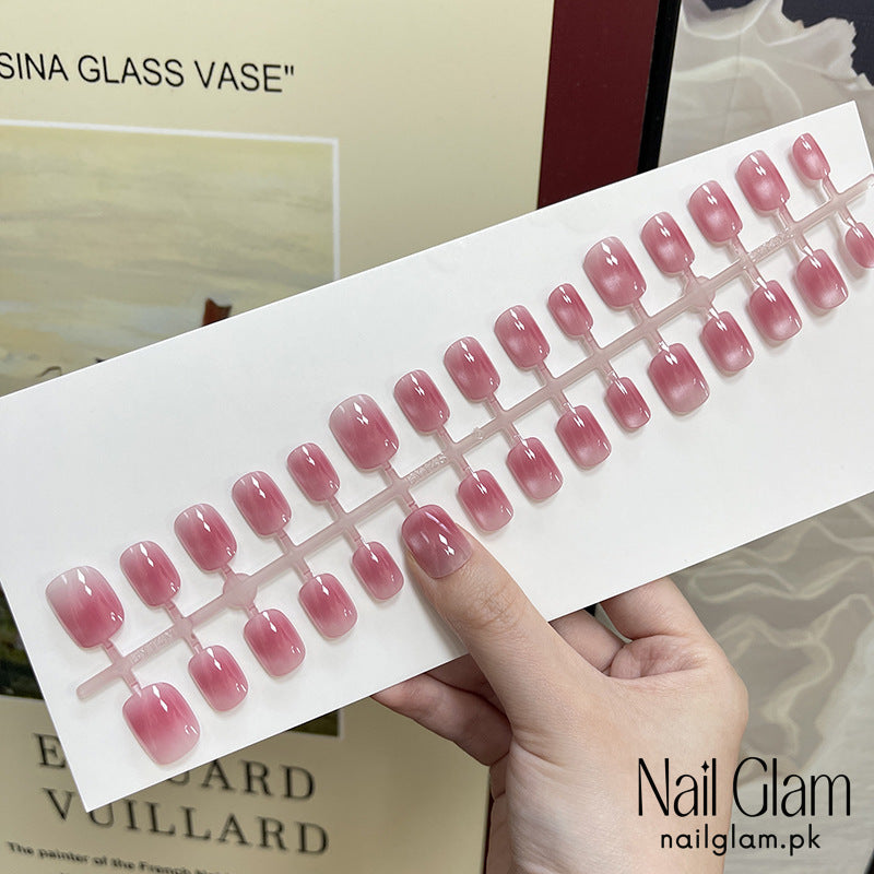 Nail Glam 557 - Pink Opal (30Pcs) - Application Kit Included