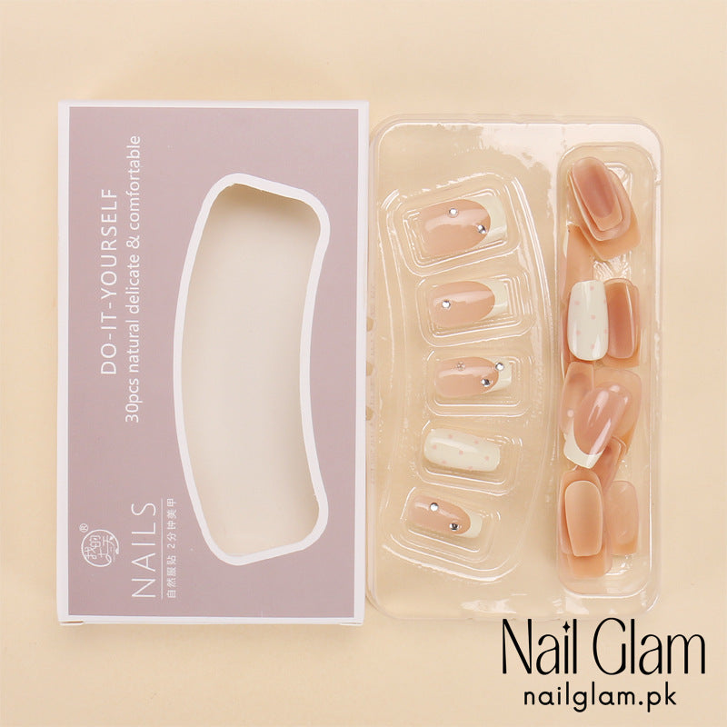 NailGlam 578 - Delicate Dot (30Pcs) - Application Kit Included