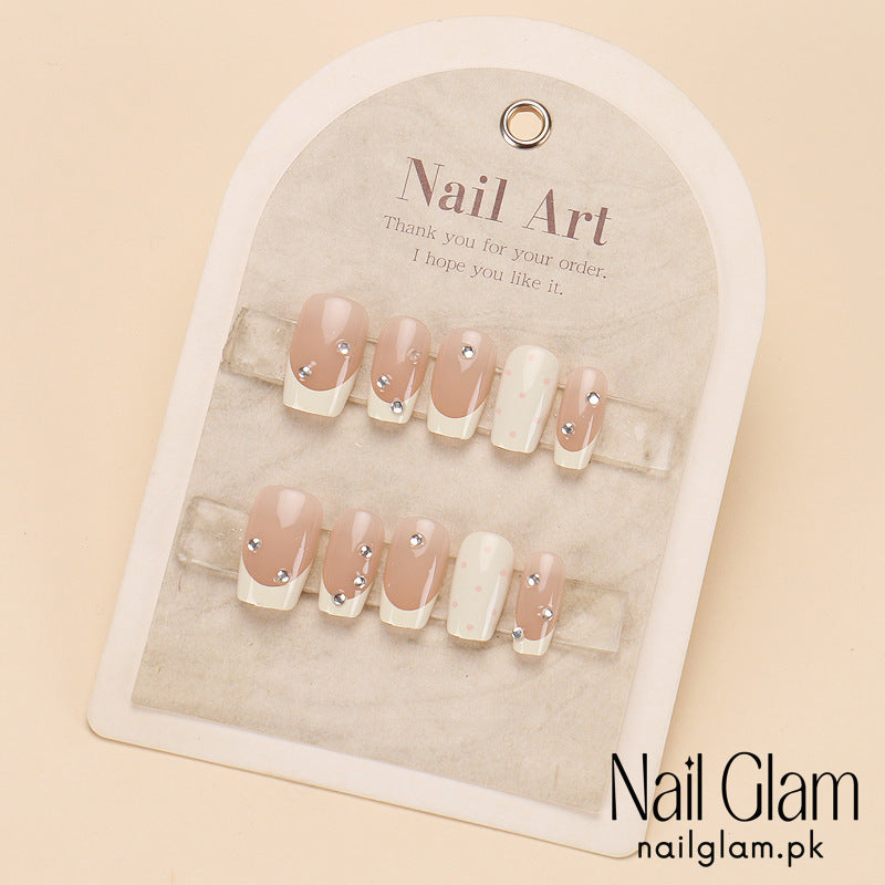 NailGlam 578 - Delicate Dot (30Pcs) - Application Kit Included