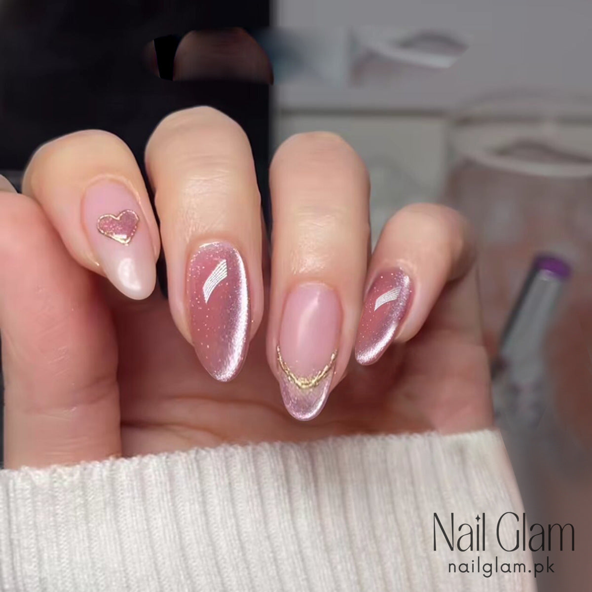 3D Gilded Heart-Shaped (30Pcs) - Application Kit Included