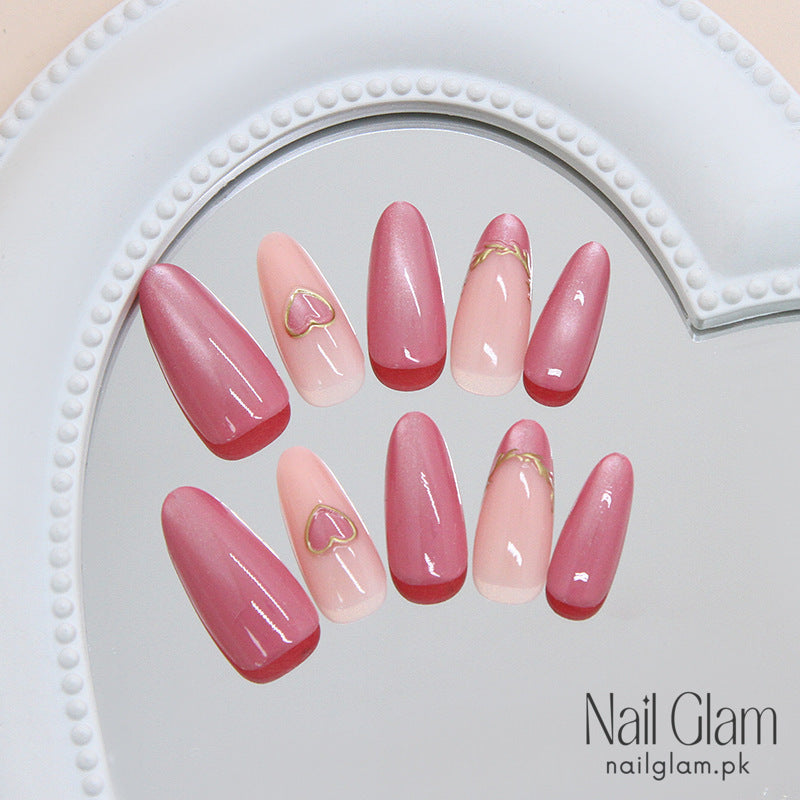 3D Gilded Heart-Shaped (30Pcs) - Application Kit Included