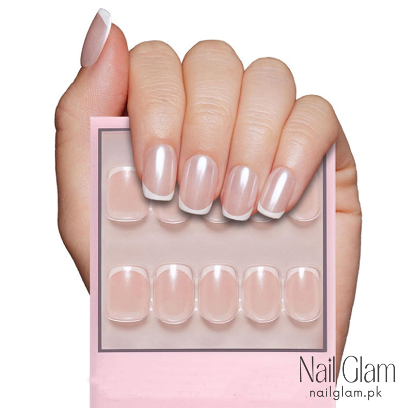 Subtle Beauty Press-On Nail Set (24Pcs) - Application Kit Included