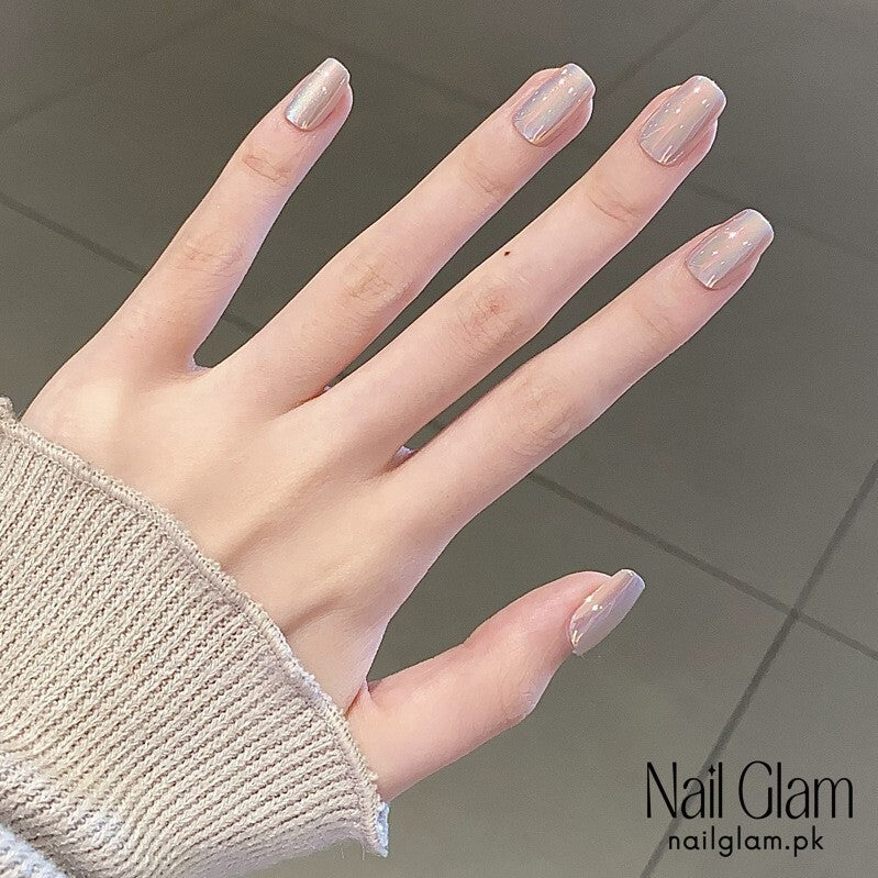 NailGlam 619 - Laser Flash Cat Eye (30Pcs) - Free Nail Kit Included