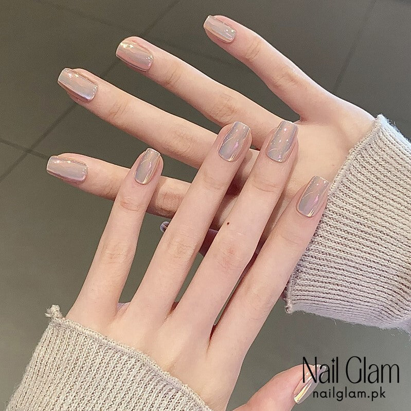 NailGlam 619 - Laser Flash Cat Eye (30Pcs) - Free Nail Kit Included
