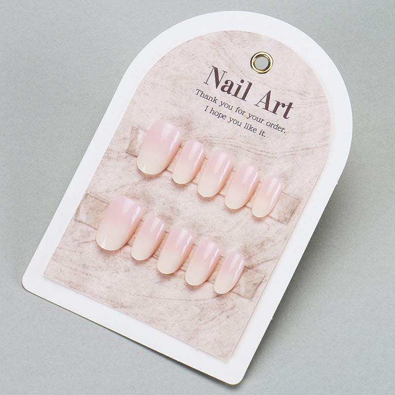 Nail Glam 623 - Cheese Gradient Press-On Nail Set (30Pcs) - Application Nail Kit Included