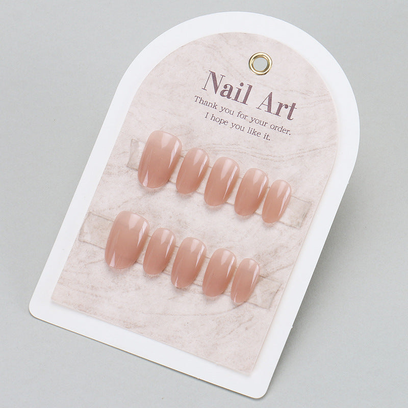 Nail Glam 625 - Nude Press-On Nail Set(30Pcs) - Application Nail Kit Included
