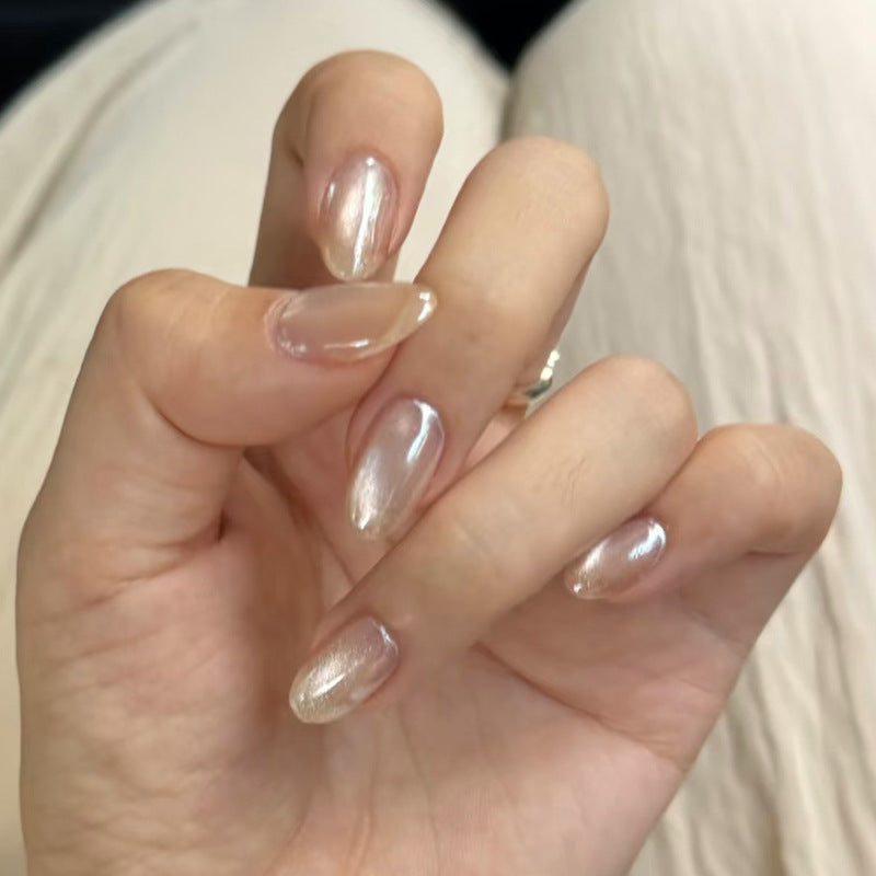 Nail Glam 631 - Gradient Cat Eye Nail Set (30Pcs) - Application Nail Kit Included