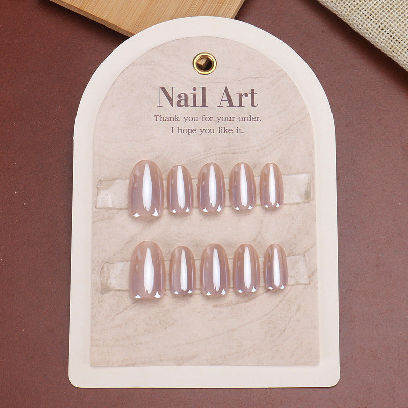 Nail Glam 631 - Gradient Cat Eye Nail Set (30Pcs) - Application Nail Kit Included