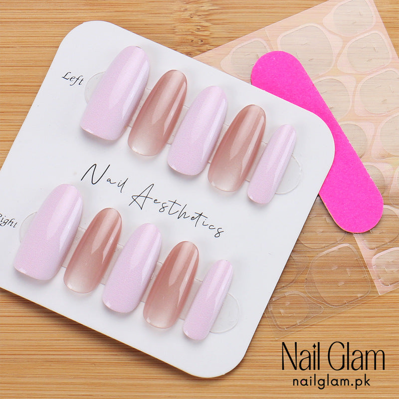 NailGlam 637 - Slim and Graceful (30Pcs) - Application Kit Included