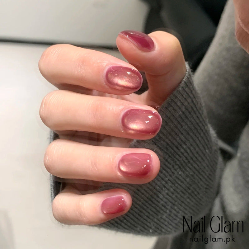 NailGlam 638 - Luxury Style Pink Gradient (30Pcs) - Application Kit Included