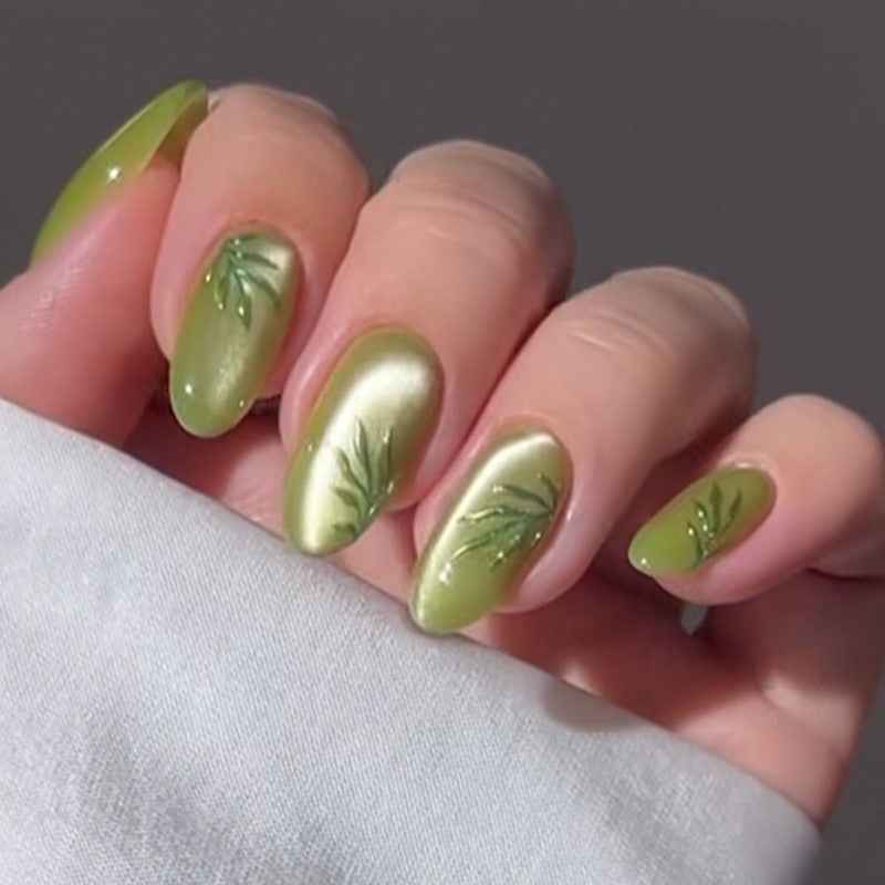 NG838 - Taro Flavor Finger (24Pcs) - Free Nail Kit Included