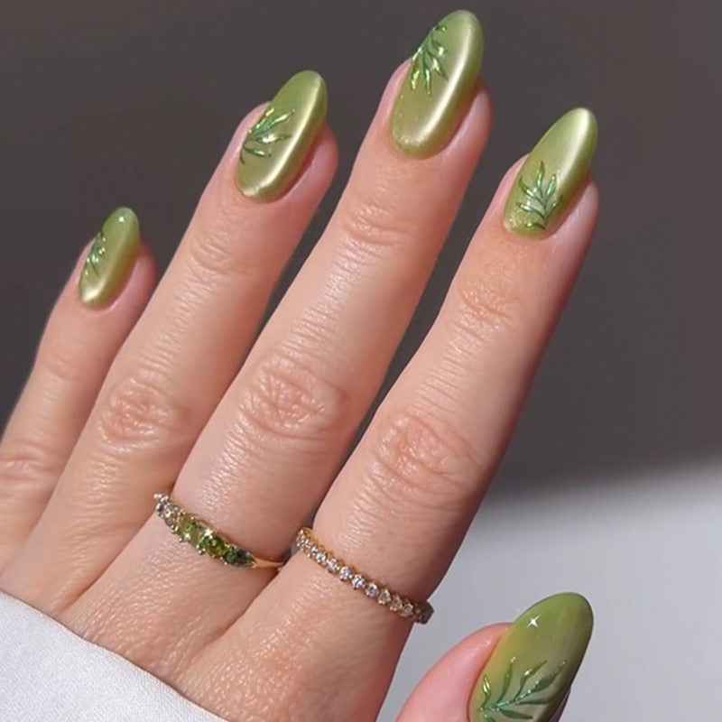 NG838 - Taro Flavor Finger (24Pcs) - Free Nail Kit Included