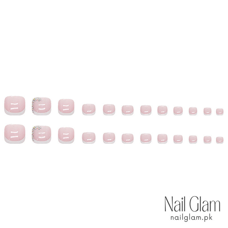 Soft Taupe Gold-Tip (24Pcs) - Nail Kit Included